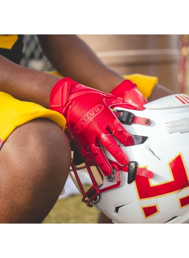 Battle Sports Double Threat Wide Receiver Football Gloves - Adult and Youth Football Gloves - Ultra Stick Gloves - Image 5