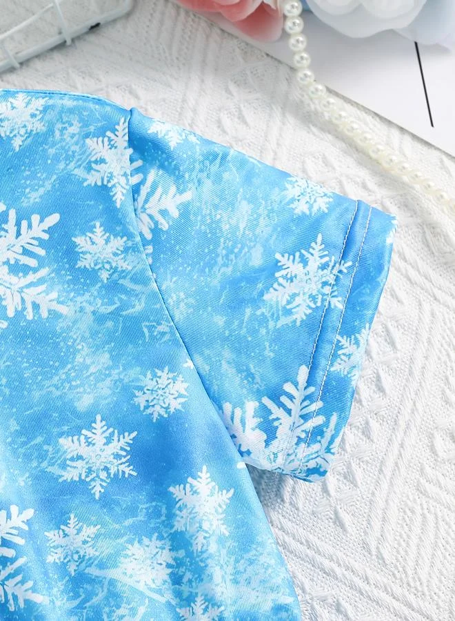 Take Two  Girls Mesh Tulle Snowflake Print Dress for Women | Best Price UAE