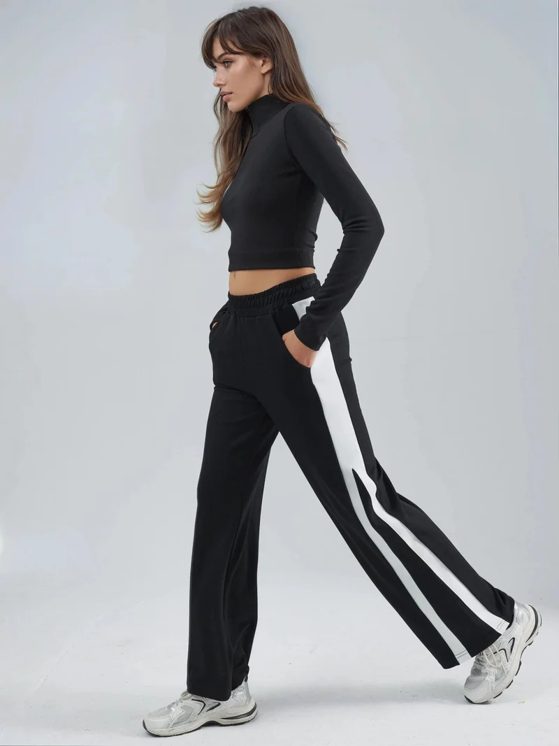 هيكاب بنطلون مودال بلمسة تفاصيل متباينة من مجموعة بيرسان