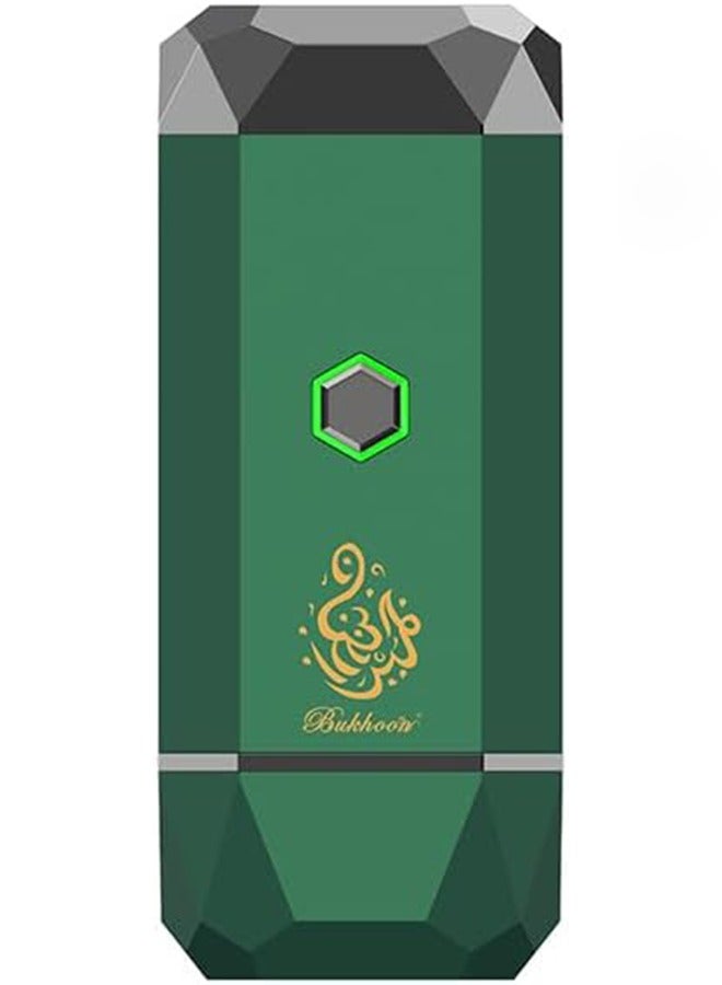 بخون مبخرة كهربائية الدايموند V3 قابلة لإعادة الشحن للسيارة والمنزل بمنفذ USB Type-C أخضر - Image 1