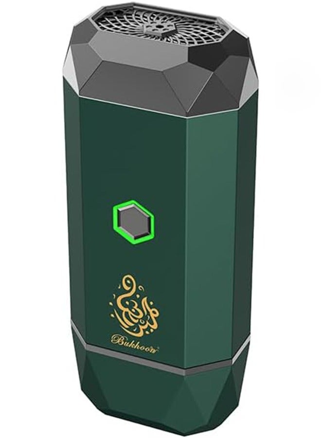 بخون مبخرة كهربائية الدايموند V3 قابلة لإعادة الشحن للسيارة والمنزل بمنفذ USB Type-C أخضر - Image 5