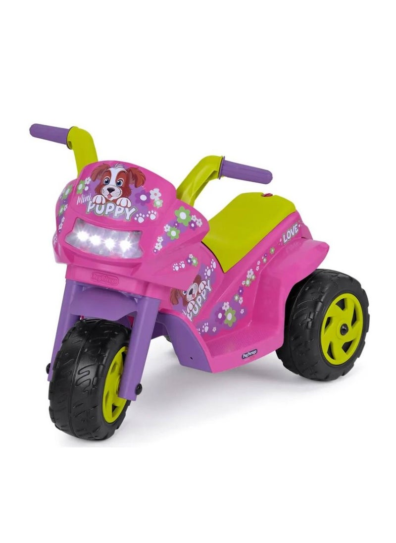 Peg Perego Peg Perego - MINI PUPPY, Electric Motorcycle for Children, Comfort and Safety - Pink | 12 Months+  - Image 4