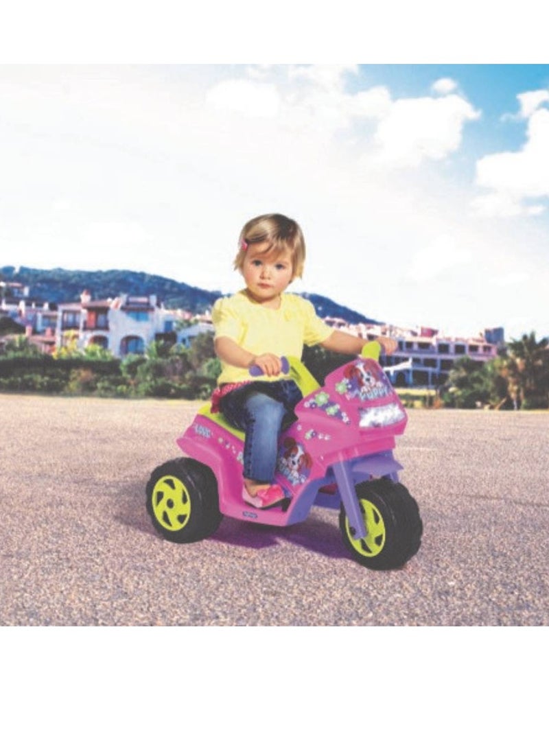 Peg Perego Peg Perego - MINI PUPPY, Electric Motorcycle for Children, Comfort and Safety - Pink | 12 Months+  - Image 3