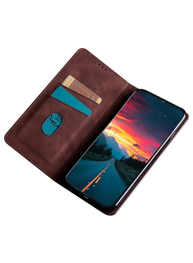S-TOP Case For Motorola Moto G85 5G Skin Feel Magnetic Leather Phone Case - Image 3