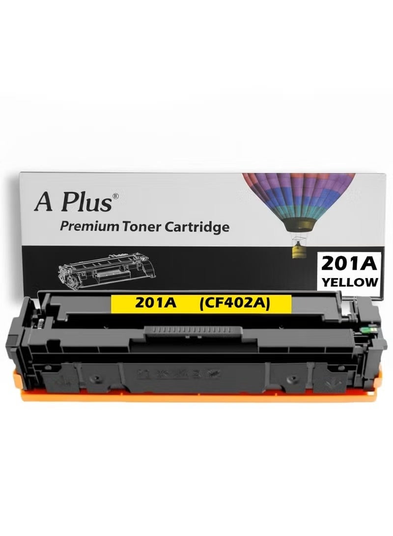 APlus 201A Compatible Toner CF402A Yellow for Color LaserJet Pro M252dw, M252n, MFP M277n, M277dw, M277c6, M274n - Image 1