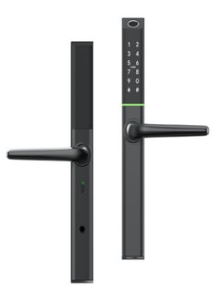 areb Arib Smart Lock with Slim Black Design 30 * 85 offers 5 unlocking methods Fingerprint PIN Code App RFID Card and Emergency Key It features automatic locking and anti theft security Suitable for home and office use  - Image 3