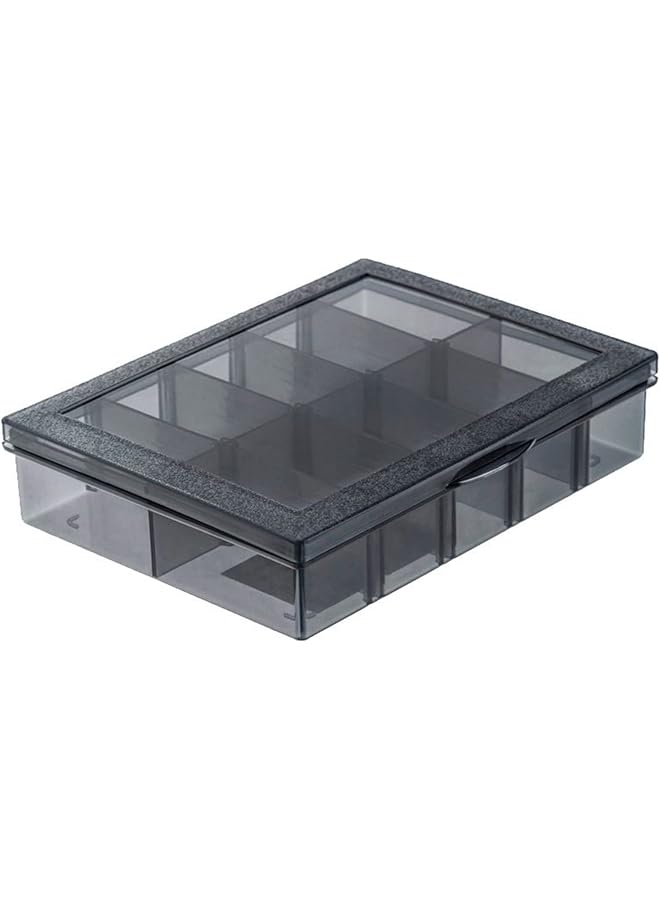PROMASS promass 10 Compartments Box 2Pcs Grid Box Multi-Compartment Partition Parts Box Screw Sorting Box Hardware Plastic Multi-Grid Storage Box Tool Box, Screw Classification Pressure-Resistant Adjustable  - Image 1