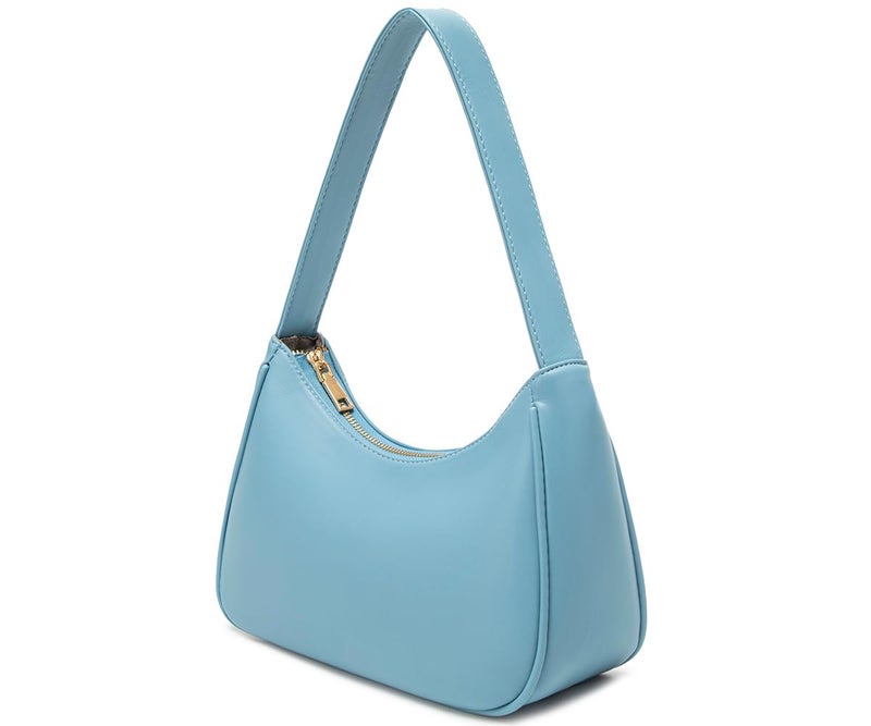 CYHTWSDJ Shoulder Bags for Women, Cute Hobo Tote Handbag Mini Clutch Purse with Zipper Closure (Lake Blue) - Image 2