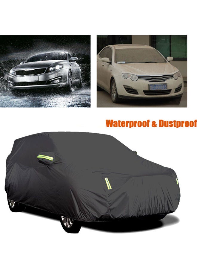 إسكدنيا غطاء كامل لسيارة سيدان للحماية من أشعة الشمس مع شريط عاكس - Image 3