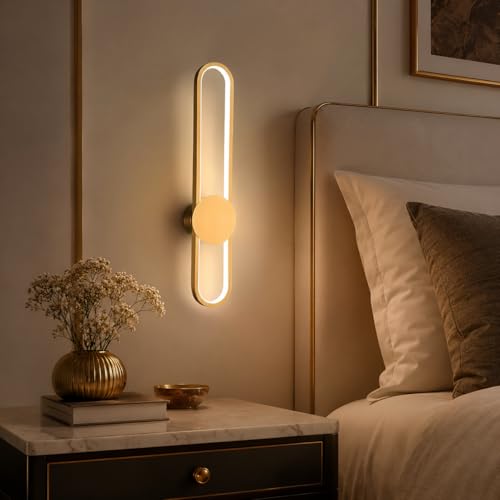 FILLISKA Led Wall Highlighter Light, 3-in-1 Colour Changing, Luxurious Wall Decor (12 Watt Classic Gold-398) - Image 1