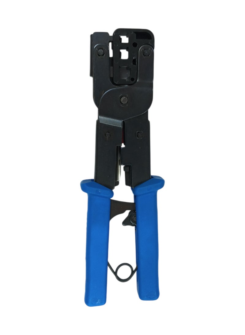 هاي-تيك أداة كبس – تشتغل على رؤوس 4P و 6P و 8P للكيابل الموديولار. مناسبة للإنترنت والتلفون ورؤوس RJ11 و RJ45. قوية، دقيقة، ومقبضها مريح ضد الانزلاق. - Image 2