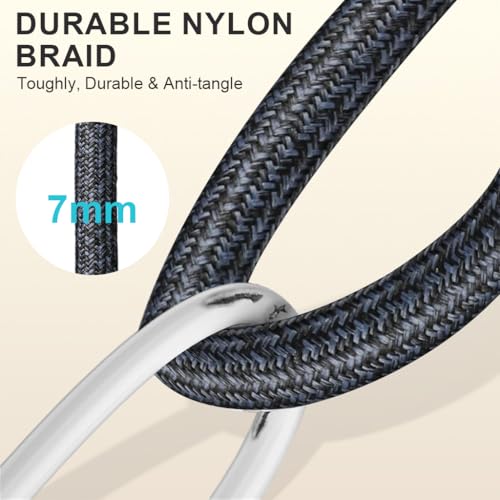 Verilux® PD 240W Type C Cable Fast Charging with Lanyard Style, 3.9FT/1.2M USB C to C with 480MBPS Data Cable C Type Fast Charging, USB C Charger for iPhone 17/16/15, Galaxy S25/S24/S23 - Image 4