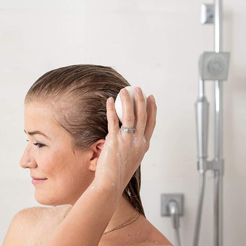 Soapbox Hair Conditioner Bar with Argan Oil to Soften Dry, Damaged Hair and Tame Frizz - 2oz Solid Conditioner, Low Plastic, Vegan, Harsh Sulfate Free, Paraben Free - Image 4