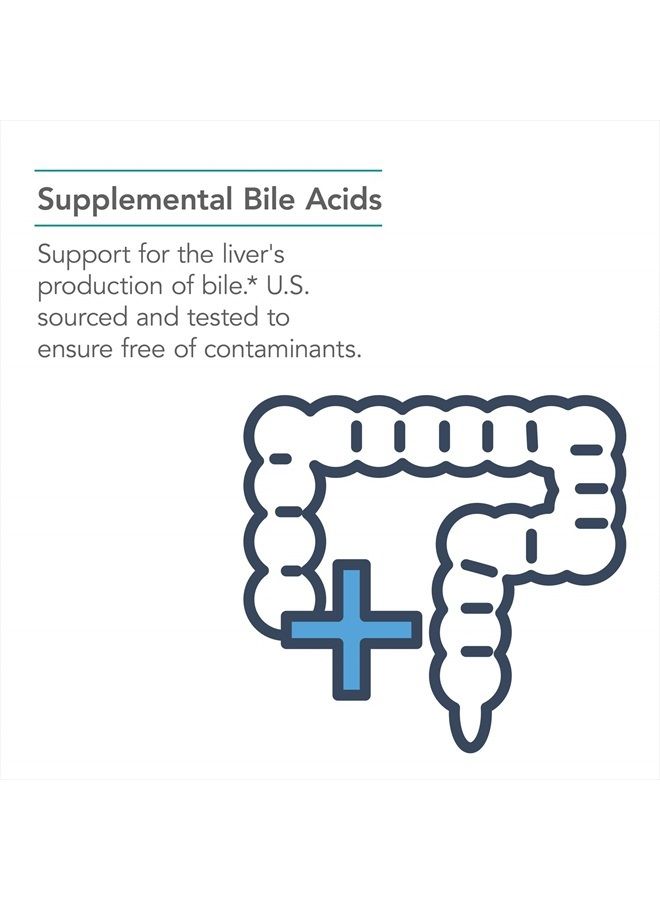 Nutricology Ox Bile 125 mg - Fat Digestion, Liver, Metabolic, GI Support - 180 Vegicaps  - Image 4