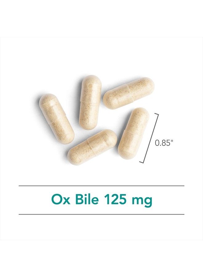 Nutricology Ox Bile 125 mg - Fat Digestion, Liver, Metabolic, GI Support - 180 Vegicaps  - Image 5