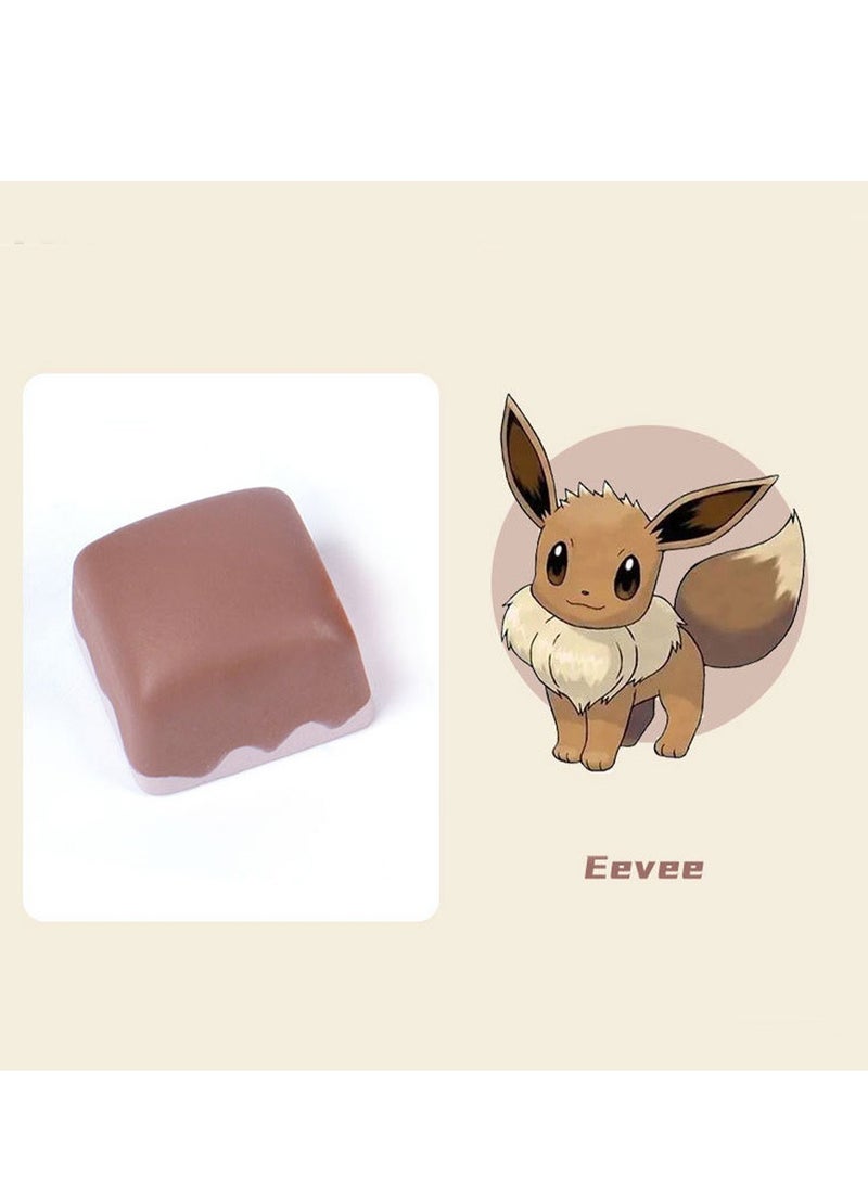 Furtey - 6 Pieces Custom Keycaps - Mechanical keyboard personalized keycaps- Pokemon keycaps - Suitable for cross axis, MX axis mechanical keyboard etc - Image 1