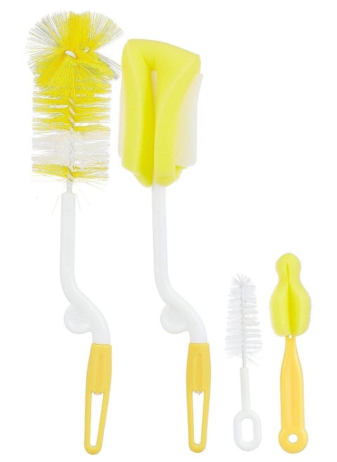 5pcs/set multifunctional sponge cleaning tool,cup bottle straw brush, baby feeding brush random color.