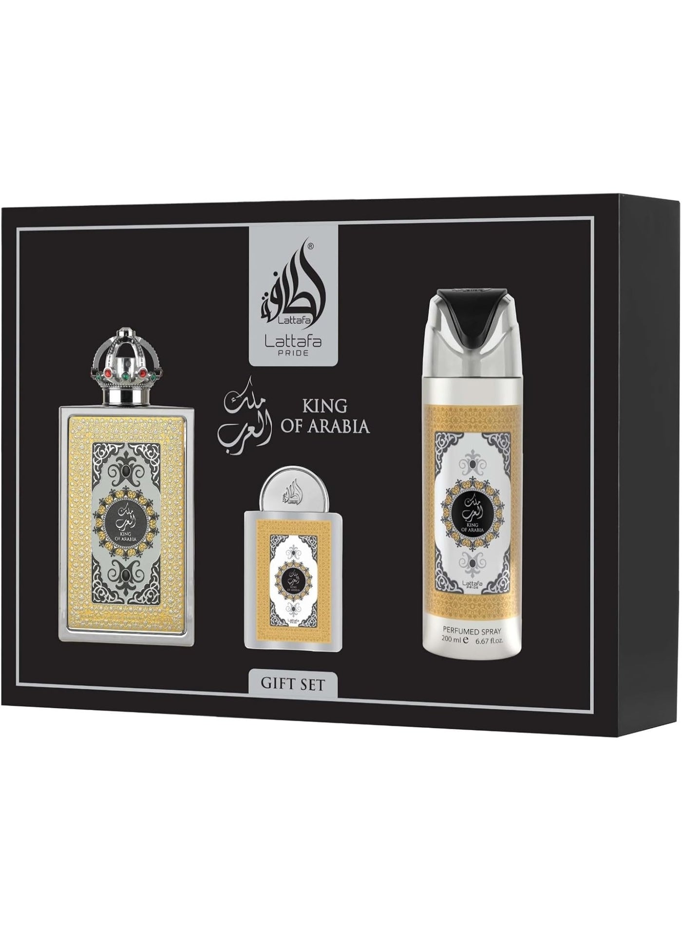Lattafa Pride King Of Arabia Giftset Perfumed Pocketspray