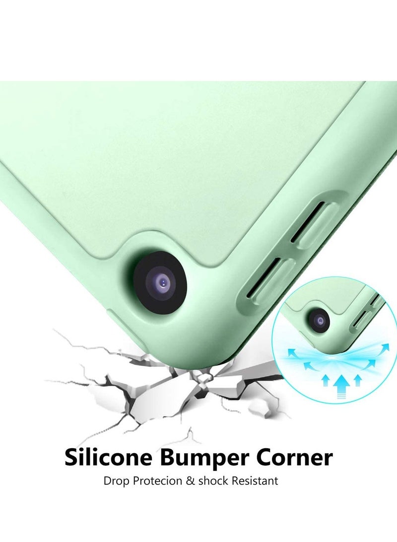 ELTRAZONE Case for iPad 8th Generation/iPad 10.2 Case 2020, Smart Folio Soft TPU Protective Case Cover with Apple Pencil Holder for iPad 8th/7th Gen, Auto Sleep/Wake - Matcha Green - Image 3