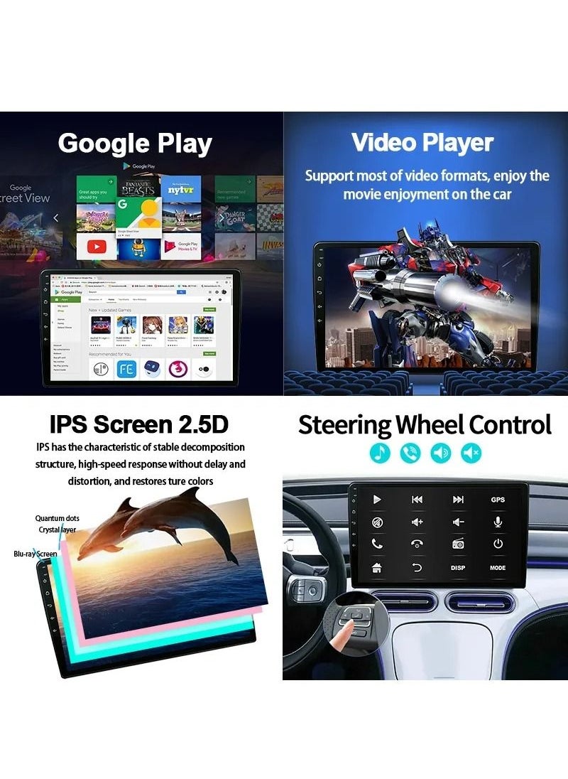 RAYMOS - Android Car Stereo For Lexus LS430 AC Up 2004 2005 2006 4GB RAM Support Apple Carplay Android Auto Wireless QLED Touch Screen DSP Bluetooth AHD Camera Included SIM Card Support - Image 1