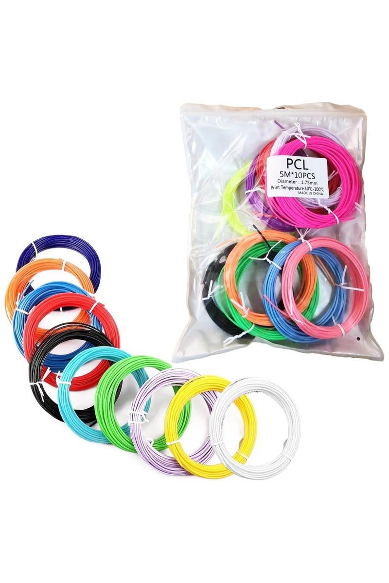 3D Printing Pen Filament Refill For Kids Creative Art Tool For Boys Girls Easy To Use Multi Functional Birthday Gift Extra Filament