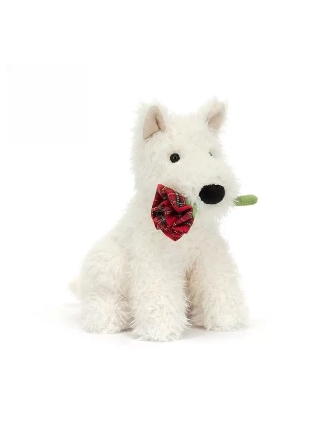 general Confession Rose West Highlands Puppy Soft Toy Valentine's Day Limited Edition Comfortable Doll Birthday Gift - Image 2