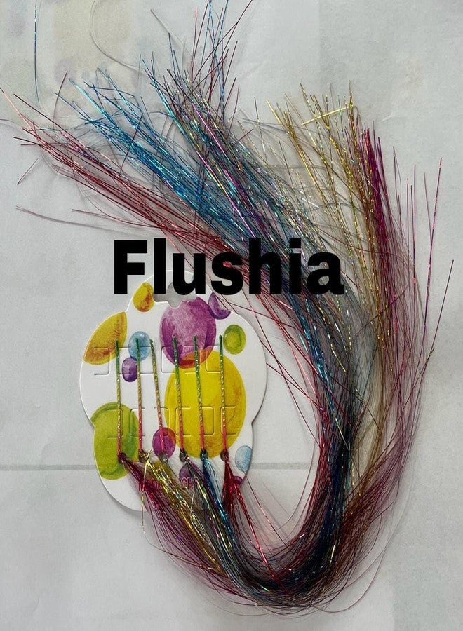 FLUSHIA 12 قطعة من شرائط الشعر الاصطناعية، إكسسوارات شعر للبنات | وصلات شعر للأطفال مع مشابك شعر، ضفائر شعر، مشابك شعر مزخرفة، إكسسوارات شعر متعددة الألوان - Image 3