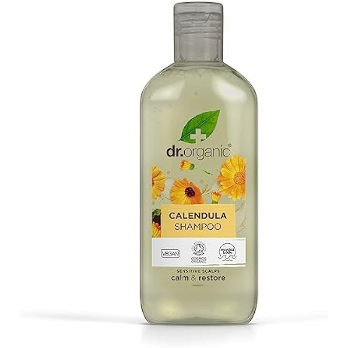dr.organic DR ORGANIC, CALENDULA SHAMPOO, NATURAL, VEGAN, CRUELTY FREE, PARABEN & SLS FREE, FOR SENSITIVE SKIN, 265ML - Image 1
