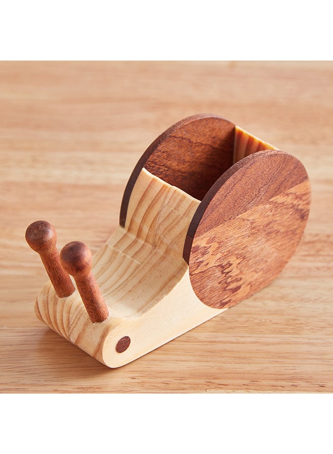 Home Box Snail Wooden Pen Stand 13 x 7.8 x 4.8 cm  - Image 2