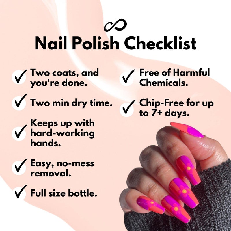 Eternal Neon Nail Polish Set for Women (GIRLS JUST WANNA HAVE NEONS) - Nail Polish Set for Girls - Lasting & Quick Dry Fingernail Polish Kit for Home DIY Mani Pedi - Made in USA, 13.5mL (Set of 5) - Image 5