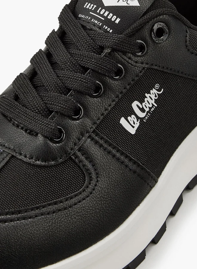 Lee Cooper Men's Panelled Lace-Up Sneakers