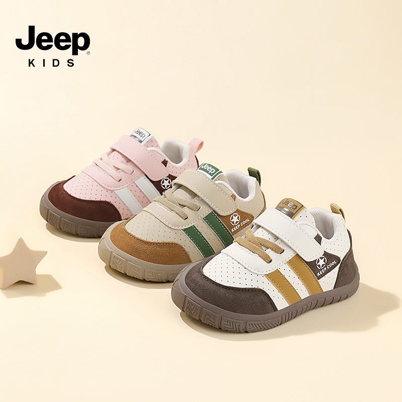 Jeep Girls' Breathable Board Shoes Children'S Baby Shoes Children'S Toddler Shoes Boys Non-Slip Soft Bottom Kindergarten Sneaker - Image 4