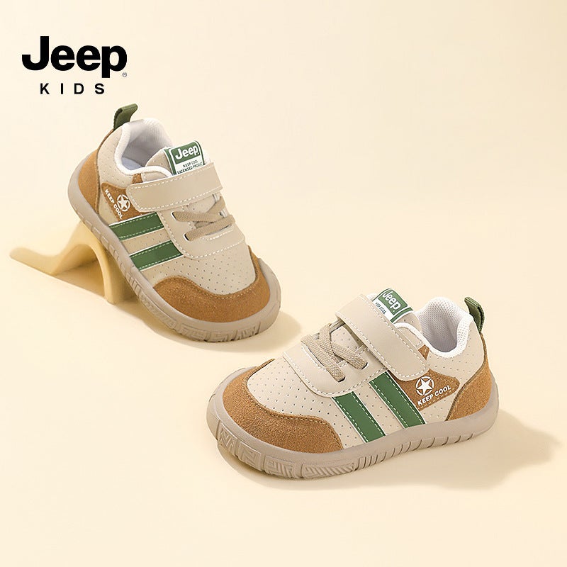 Jeep Girls' Breathable Board Shoes Children'S Baby Shoes Children'S Toddler Shoes Boys Non-Slip Soft Bottom Kindergarten Sneaker - Image 3