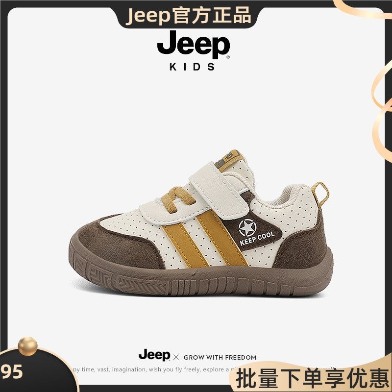 Jeep Girls' Breathable Board Shoes Children'S Baby Shoes Children'S Toddler Shoes Boys Non-Slip Soft Bottom Kindergarten Sneaker - Image 2