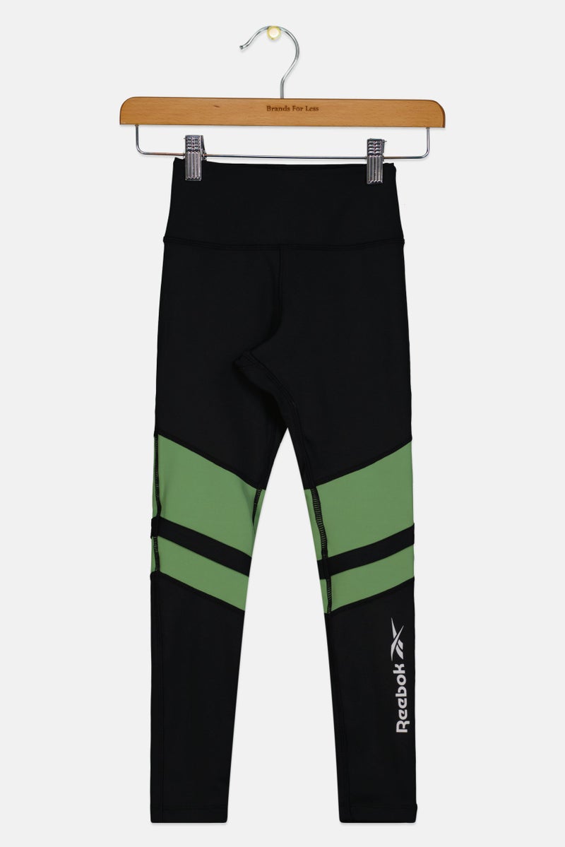 Reebok Toddlers Girl Brand Logo Training Leggings, Multicolor - Image 1