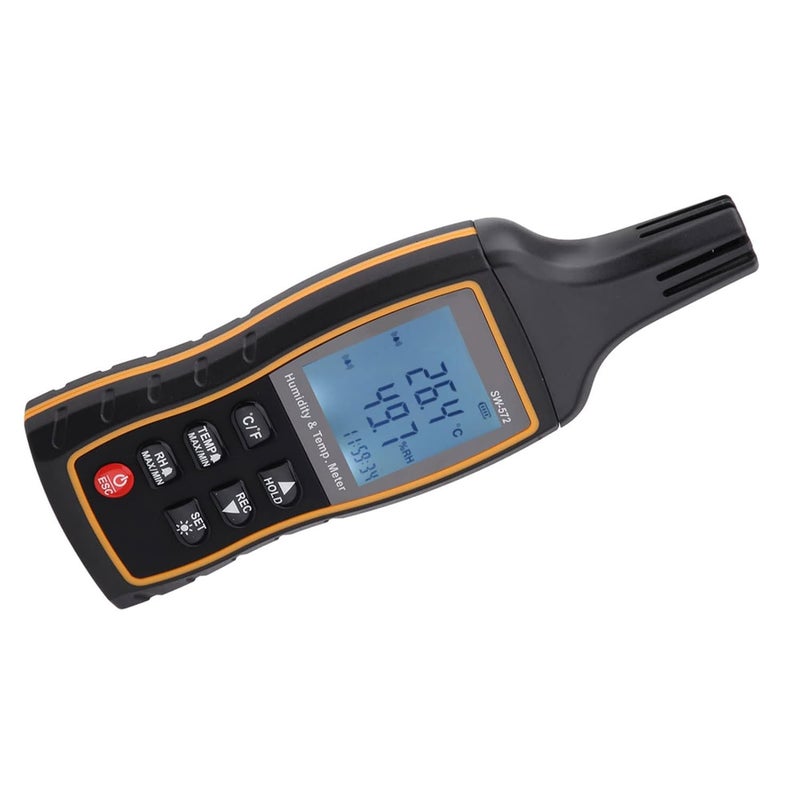 LCD Thermometer Handheld Digital Temperature Detector Hygrometer Humidity Monitor for Indoor Outdoor Use - Image 2