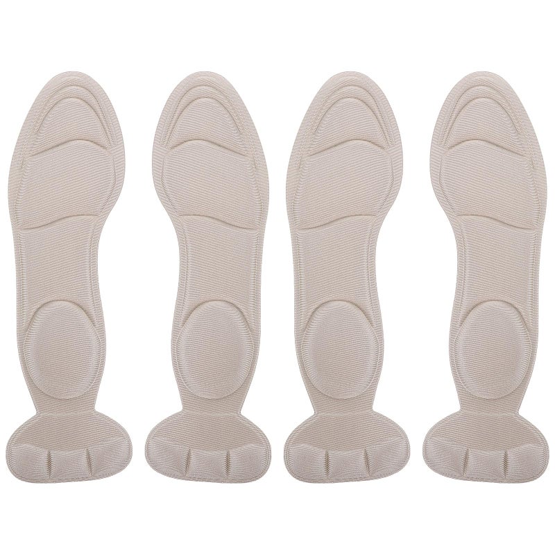 Thickened Massage Sponge Shoe Insoles Breathable Absorbent Foot Care Protector Skin Color 2 Pairs - Image 2