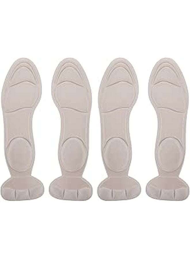 Thickened Massage Sponge Shoe Insoles Breathable Absorbent Foot Care Protector Skin Color 2 Pairs - Image 1