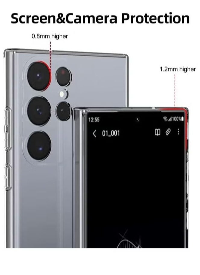 Raxoom Samsung Galaxy S24 Ultra Clear Slim TPU Case – Flexible Scratch-Resistant Gel Rubber Protective Cover - Image 3