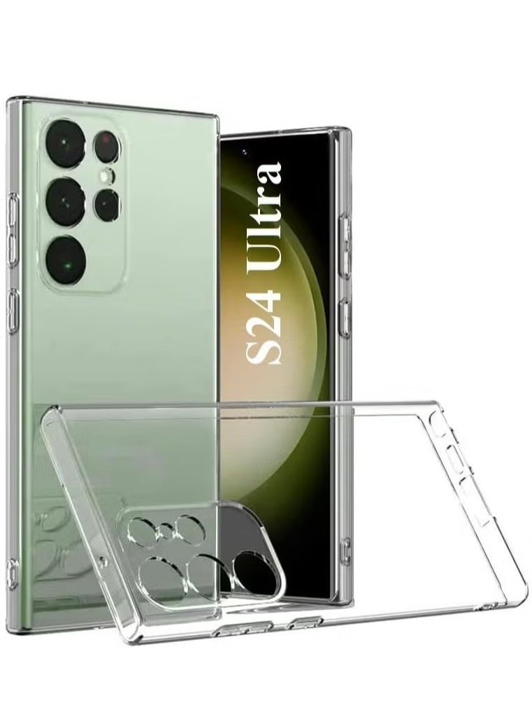 Raxoom Samsung Galaxy S24 Ultra Clear Slim TPU Case – Flexible Scratch-Resistant Gel Rubber Protective Cover - Image 1