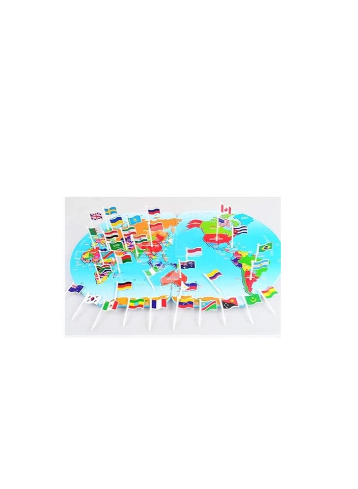 Map of The World and Flags Educational Toys & Games for Children - Image 2