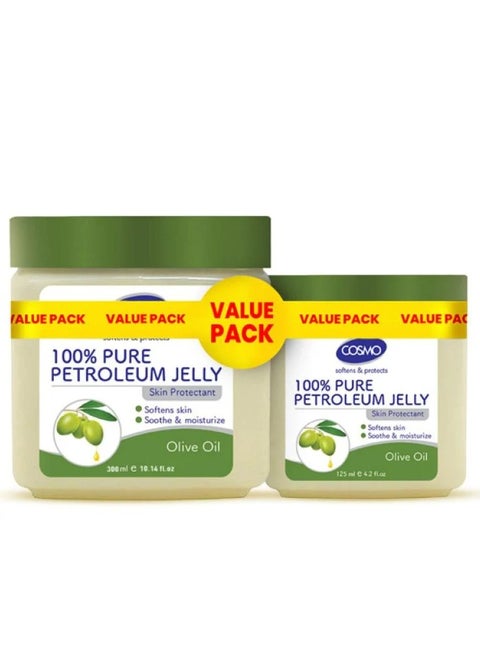 100% Pure Petroleum Jelly with Olive Oil To Soften And Moisturize Skin 300 125Ml
