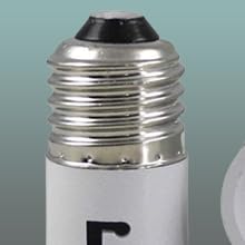 HANUMEX E27 to B22 Screw Base Socket Plastic Lamp Holder Light Bulb Adapter White Pack of 1 - Image 5