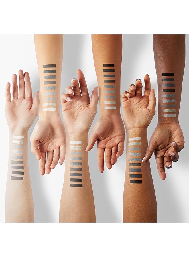 ديكالو باليت ظلال عيون باندا 9 ألوان، باليت ظلال عيون سوداء بأحجار كريمة، ألوان مطفية وبراقة ذات تصبغ عالي، قابلة للدمج، تدوم طويلاً ومقاومة للماء - Image 5