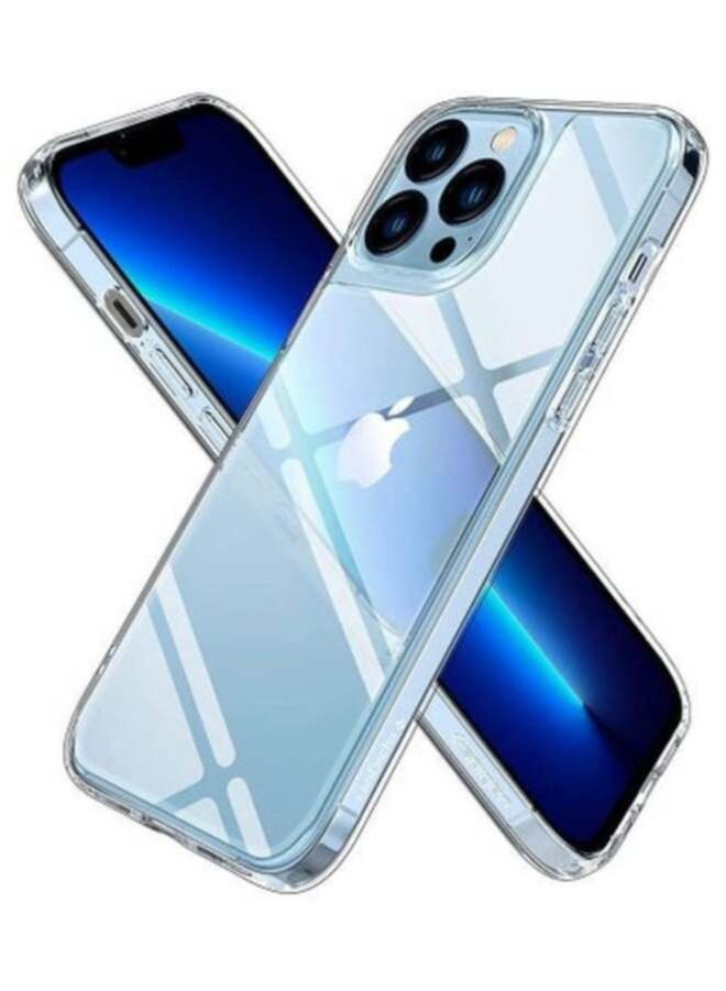 ACLIX Clear Case Compatible with iPhone 13 ProMax Case, Crystal-Clear Shockproof Thin Silicone Case, Yellowing-Resistant Slim Transparent TPU Phone Case, Clear