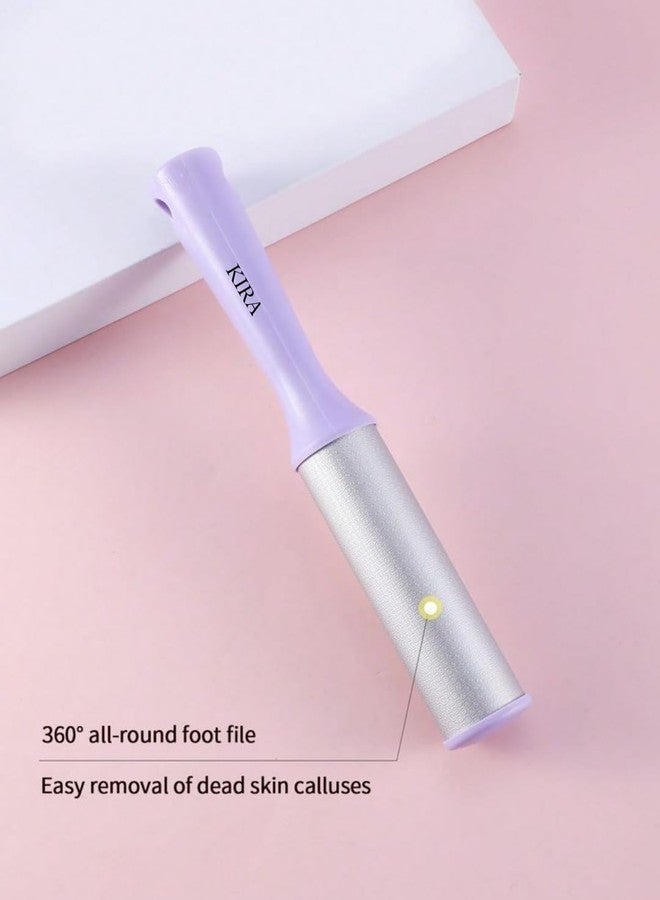 KIRA Professional 360 Cylinder Foot Scrubber For Pedicure, Stainless Steel Plate Foot Filer Scraper For Hard Dead Skin Removing Callus Remover (Black) - Image 2