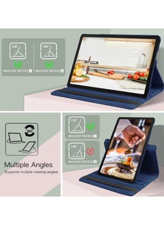VKL Case for Samsung Galaxy Tab A9 Case 8.7 inch 2023 (SM-X110/X115/X117) 360° Rotating Book Cover Protective Case with Auto Wake/Sleep for Galaxy Tab A9 (Navy)  - Image 3