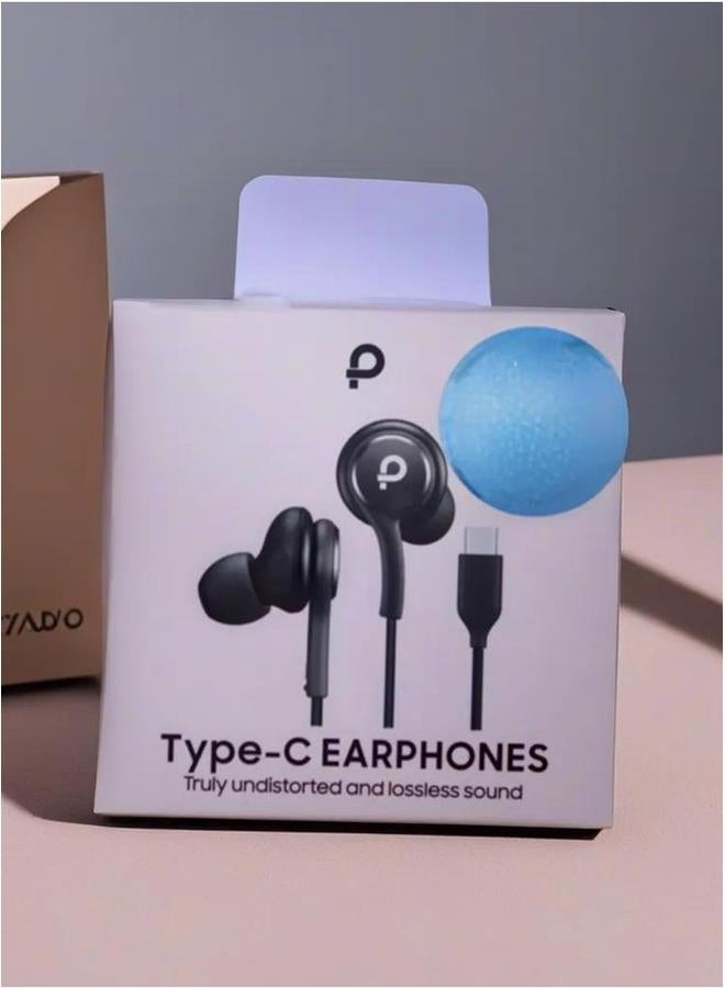 بروماس سماعات أذن سلكية من النوع C لصوت نقي وواضح