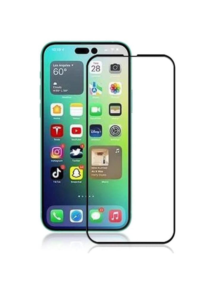 Iphone 14 Pro Max Screen Protector, [Easy Install] 3D Curved Anti-Bubble Ultra HD Tempered Glass Case Friendly Screen Protector for Apple iPhone 14 Pro Max,6.7 inch Black - Image 1