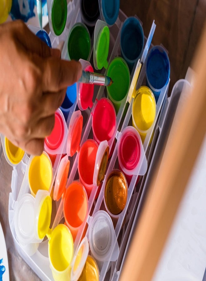 PRIMO Premium Tempera Paint Pot Carry Set, 18-Color Set, Bright Colors, Water-Based, For Young Artists - Image 5